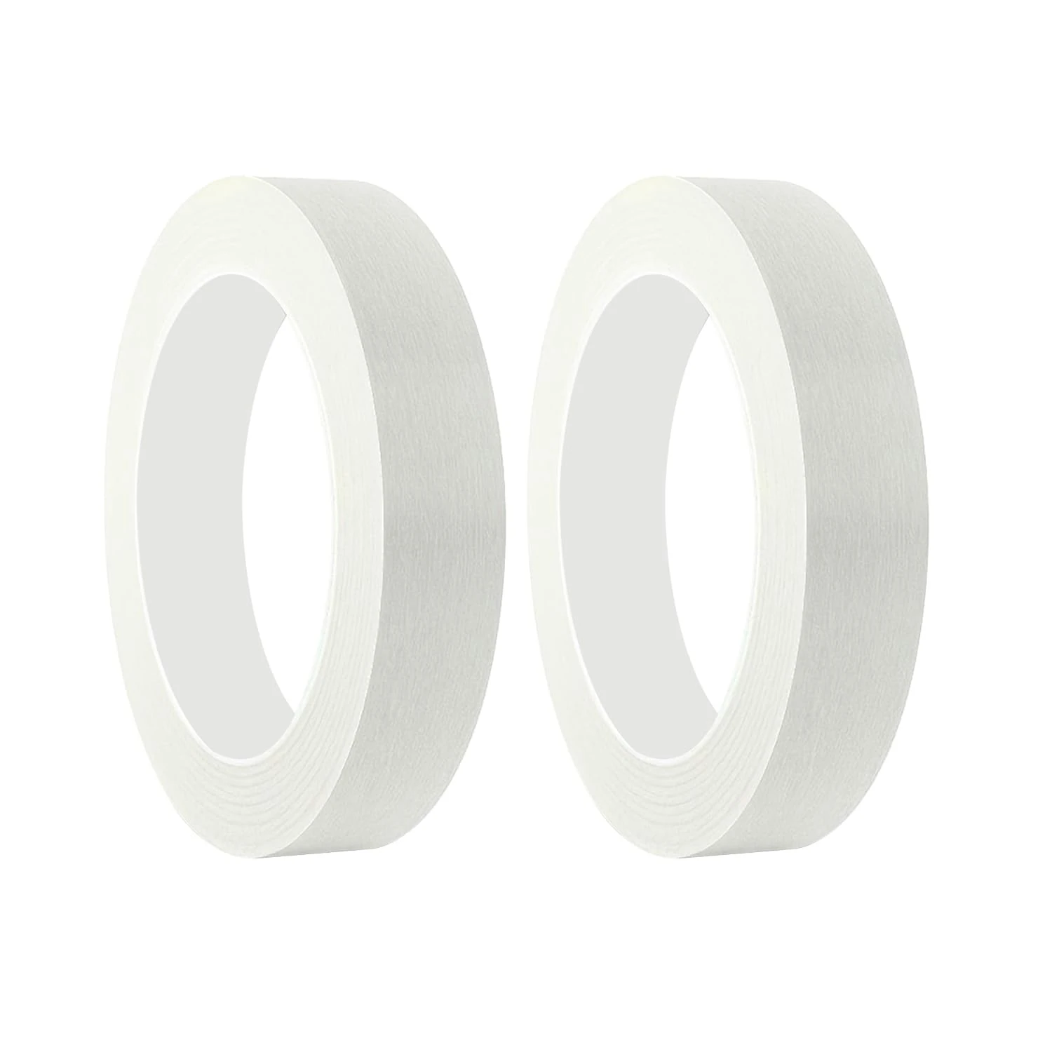 Qrity 2 Rolls Masking Tape, 20mm x 50m Indoor Painting Tape, Decorators Painters Tape for Painting, Arts, Crafts, Red, White