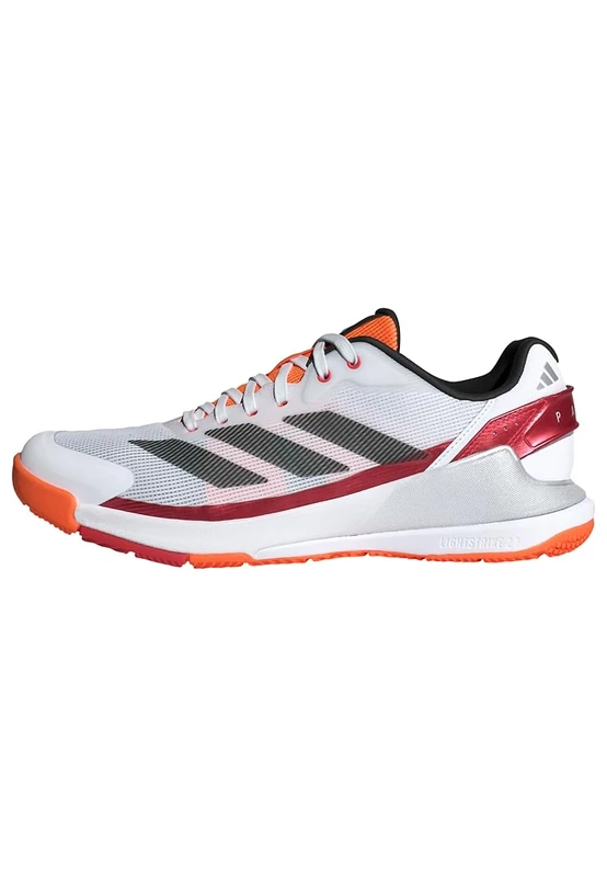 adidas Men's Crazyquick Lightstrike Padel Shoes, FTWR White/core Black/Lucid Orange, 5.5 UK