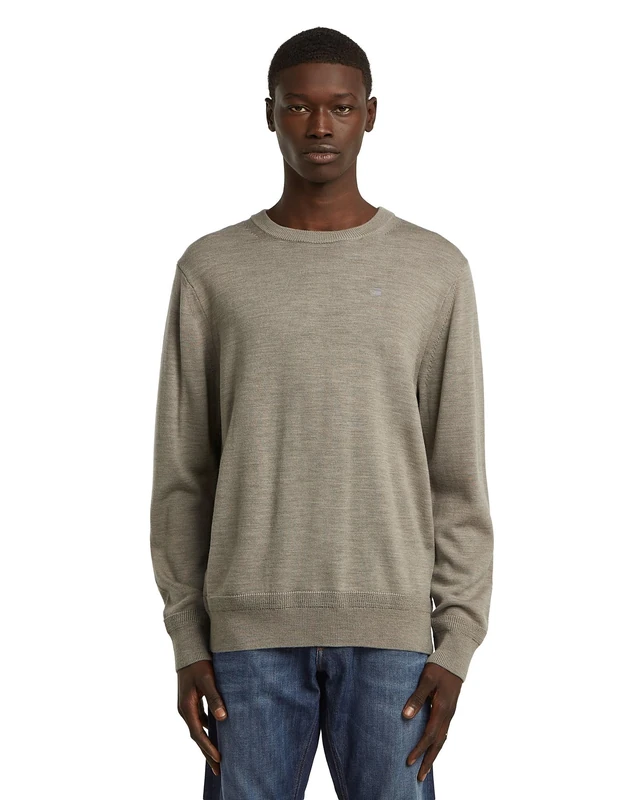 G-STAR Men's Premium Core Knit, Grey (wild dove D27686-B692-G283), L