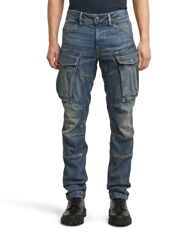 G-STAR Men's Rovic Zip 3D Regular Tapered Jeans, Blue (worn in dusty mountains D23077-D498-G820), 32W / 30L