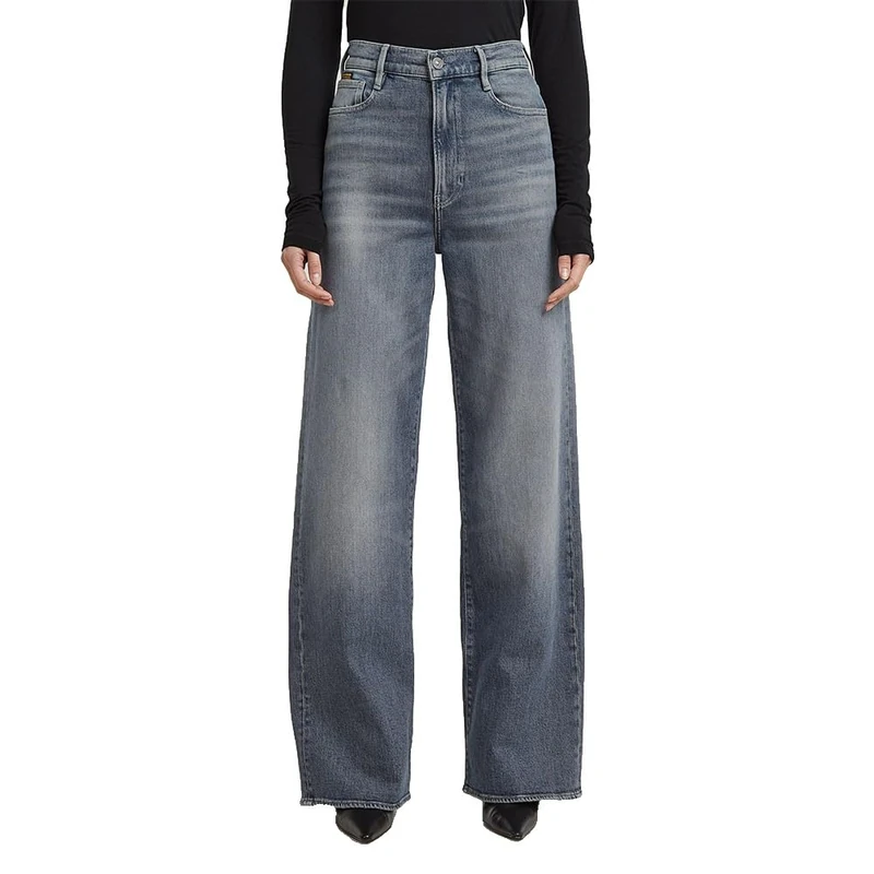 G-STAR Women's Deck 2.0 High Loose Jeans, Blue (worn in electric blue D23591-E104-H535), 25W / 32L