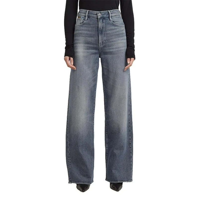 G-STAR Women's Deck 2.0 High Loose Jeans, Blue (worn in electric blue D23591-E104-H535), 27W / 32L