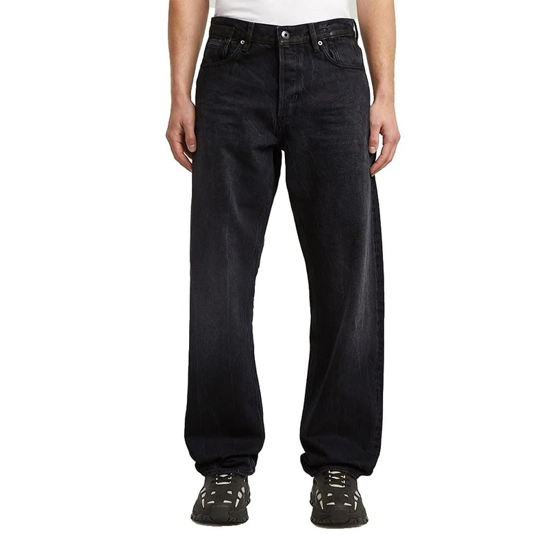 G-STAR Men's Deeggie Relaxed Straight Jeans, BLACK (worn in dark moon D27736-D291-H785), 36W / 36L