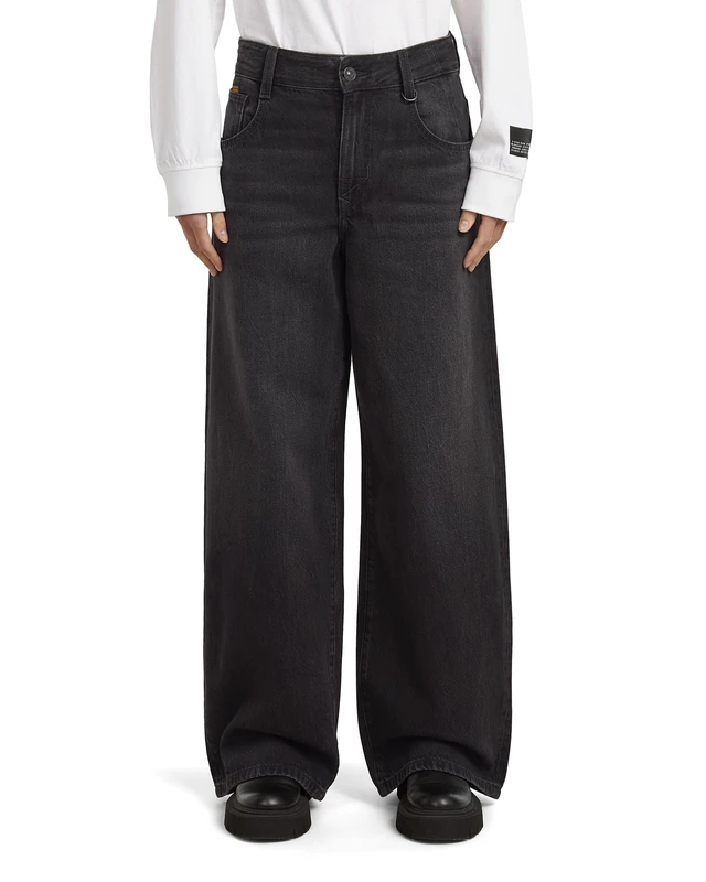 G-STAR Women's Skater High Loose Jeans, Multicolor (worn in black relic D25286-D933-H552), 29W / 32L