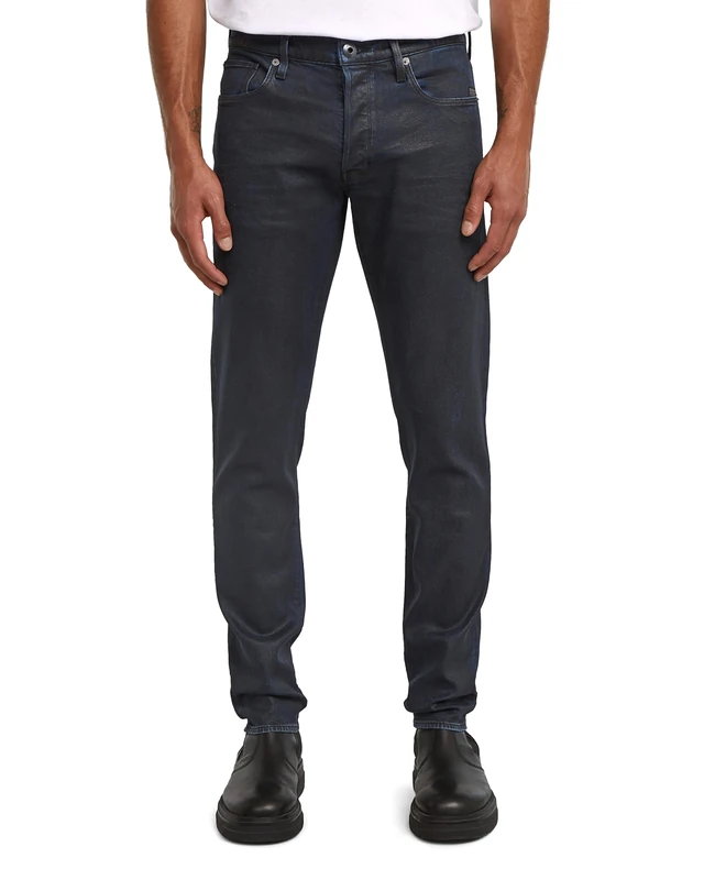 G-STAR Men's 3301 Slim Jeans, Multicolor (worn in lunar blue coated 51001-D930-H548), 34W / 30L