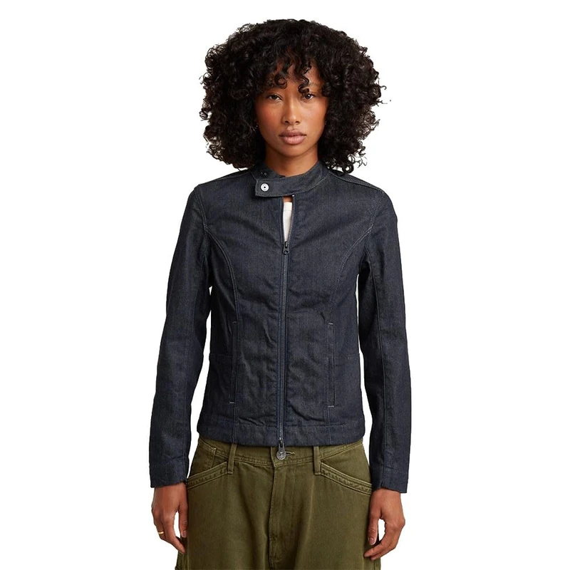 G-Star Women's Moto Slim Overshirt - Blue, Size L