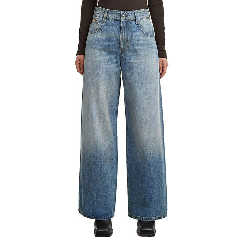 G-STAR Women's Skater High Loose Jeans, Blue (vintage gold digger D25286-D788-H117), 25W / 32L