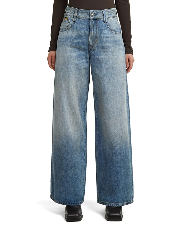 G-STAR Women's Skater High Loose Jeans, Blue (vintage gold digger D25286-D788-H117), 27W / 34L