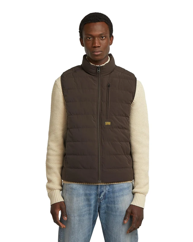 G-STAR Men's Foundation Liner Vest - Brown - Size L