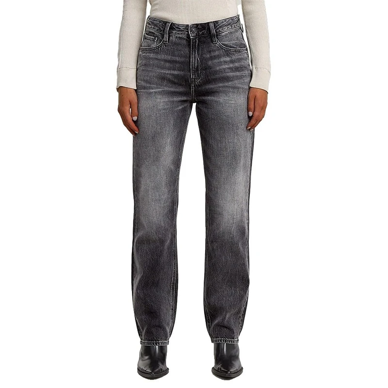 G-STAR Women's Iggie Straight Jeans, Grey (faded scoria grey D27704-D537-H147), 34W / 34L