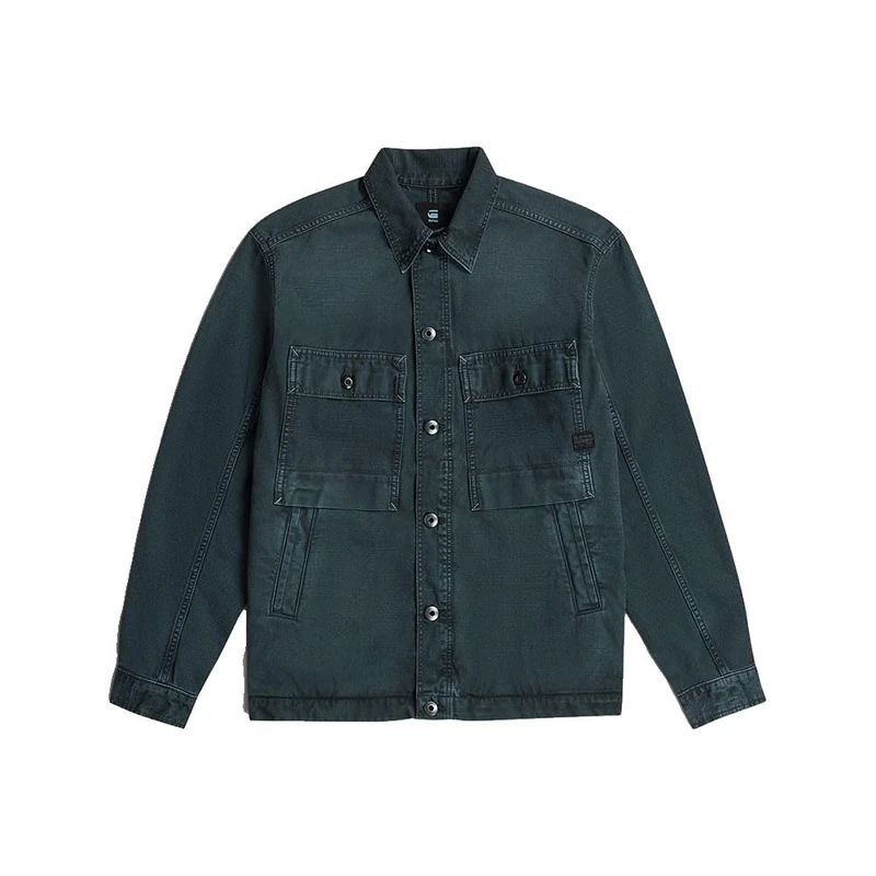 G-STAR Men's Mosa Overshirt, BLACK (faded moonless night gd D26462-D491-G371), L