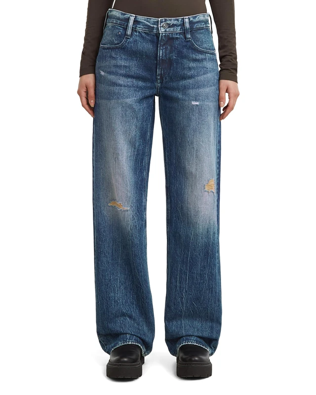 G-STAR Women's Judee Loose Jeans, Blue (worn in mountain dusk destroyed D22889-D499-G816), 23W / 28L