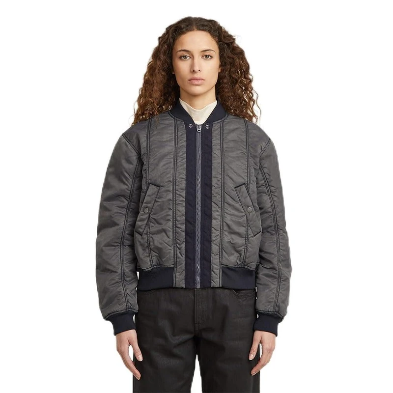 G-STAR Women's Bomber Jacket, Beige/khaki (coated vintage khaki D27337-D192-H699), M