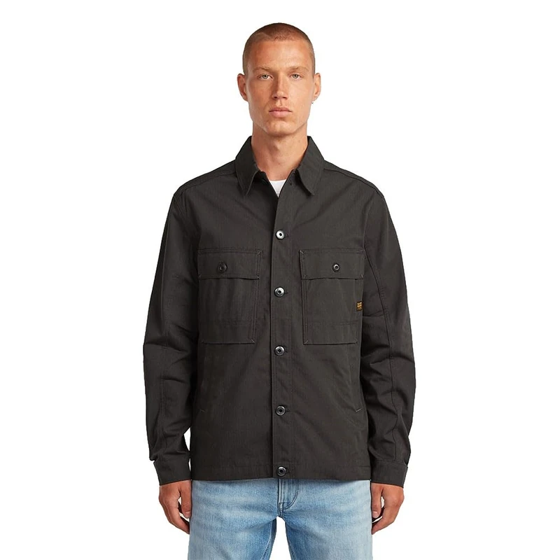 G-STAR Men's Mosa Overshirt, Grey (raven D26462-C658-976), L