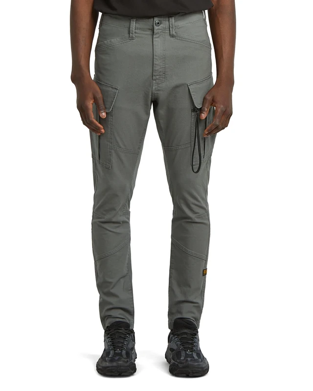 G-STAR Men's Zip Pocket 3D Skinny Cargo Pants 2.0, Grey (gs grey D24307-E172-1260), 35W / 32L