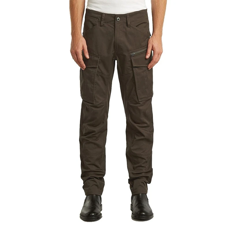 G-STAR Men's Rovic Zip 3D Regular Tapered Pants, Brown (wren D02190-E064-H336), 27W / 30L