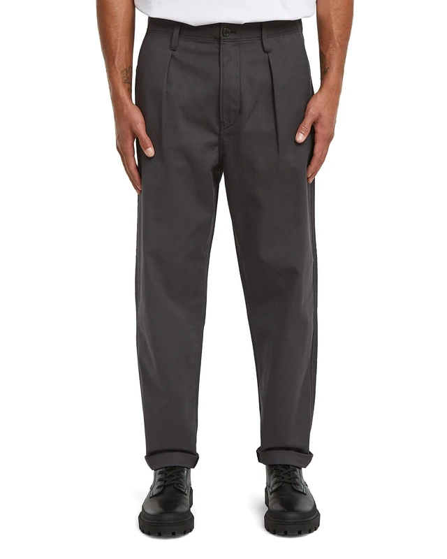 G-STAR Men's Pleated Chino Relaxed Tapered, Multicolor (India Ink/Ganache hb D24543-D731-H615), 27W / 32L