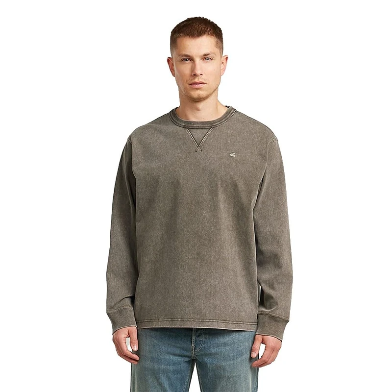 G-STAR Washed HB R SW, Brown (Wren Gd Snow Bleach D27102-e161-h652), XL - Image 1