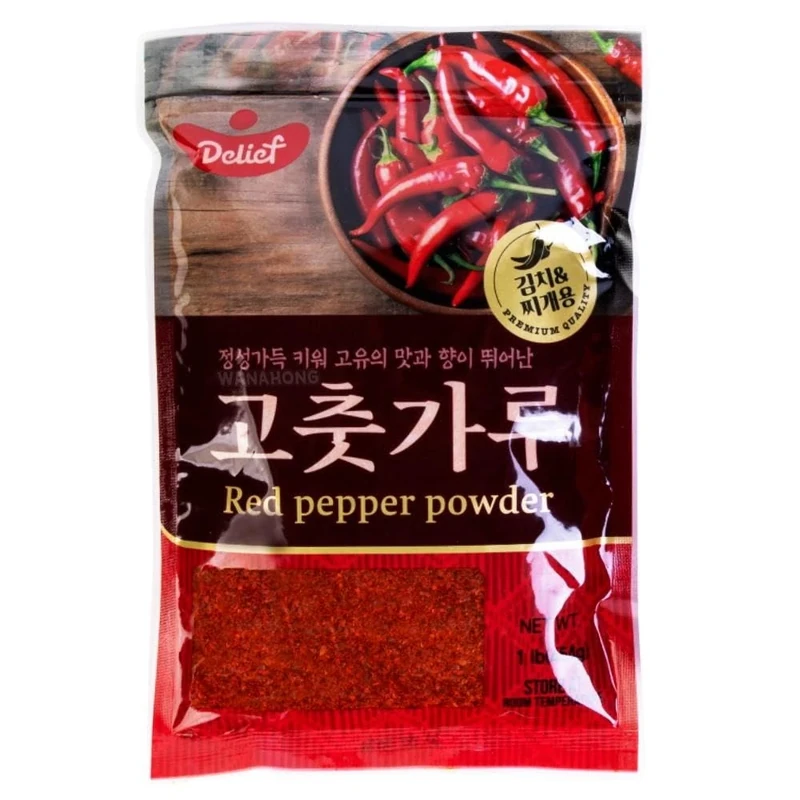 DELIEF Korean Hot Chilli Powder (Gochugaru Korean Chilli Powder) - Red Pepper Flakes, 454g