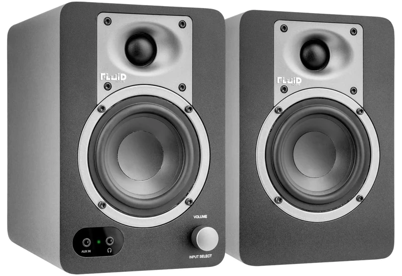 Fluid Audio C35BT Studio Monitor Active Speaker Pair (Studio Speakers with Neutral Sound Balance, Monitor Speakers with 3.5" Drivers and BT Connectivity)