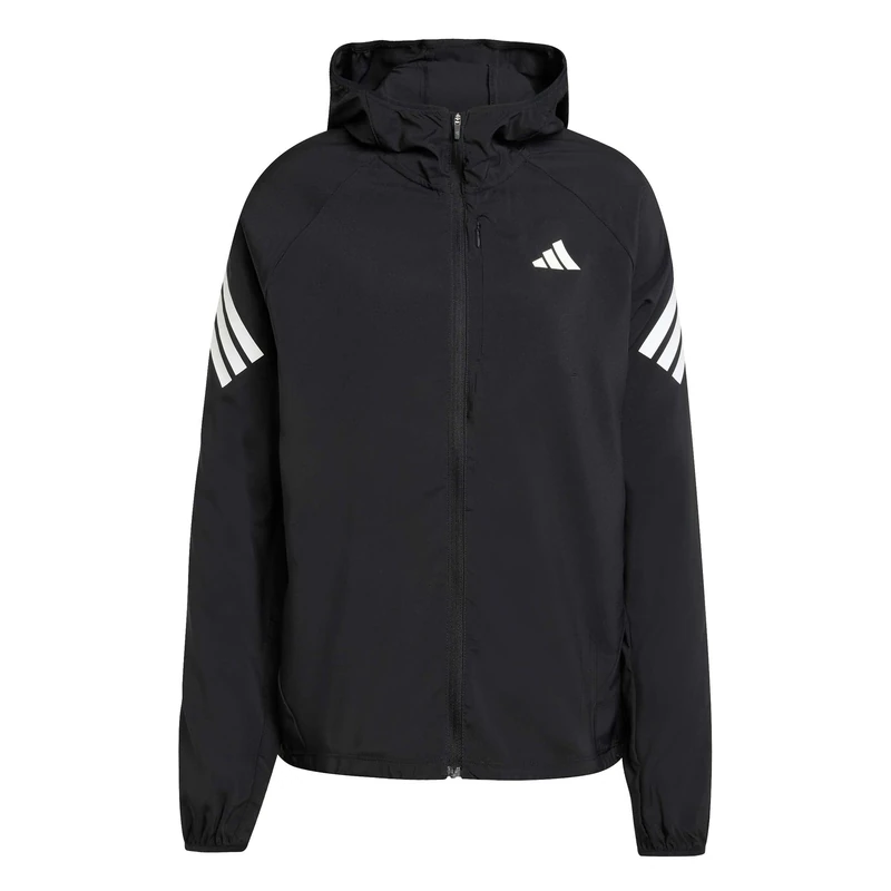 adidas Women's Adi365 Running Iconic Hooded Coat, black, L
