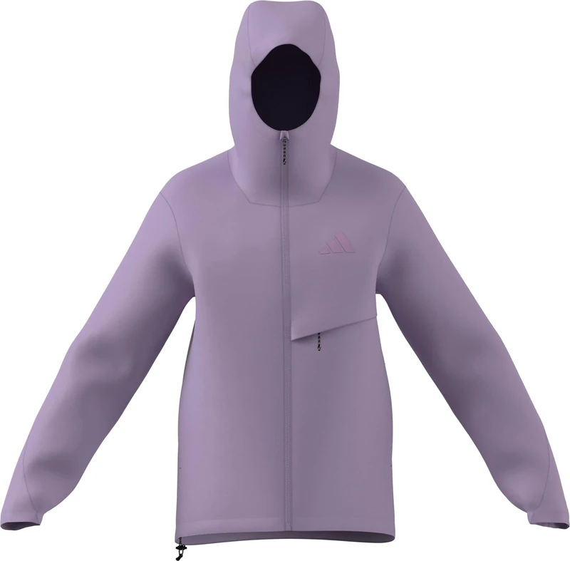 adidas Women's Terrex Multi 2 Layer CLIMAPROOF Rain Jacket, powder plum, M
