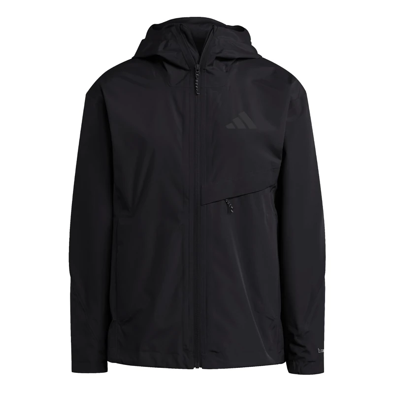 adidas Men's Terrex Multi 2 Layer Climaproof Rain Coat, black, L
