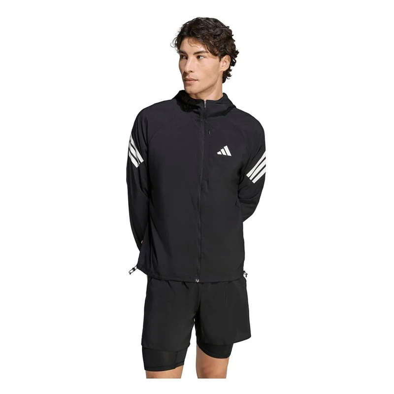 adidas Men's ADI365 Running Iconic Jacket, black, XXL