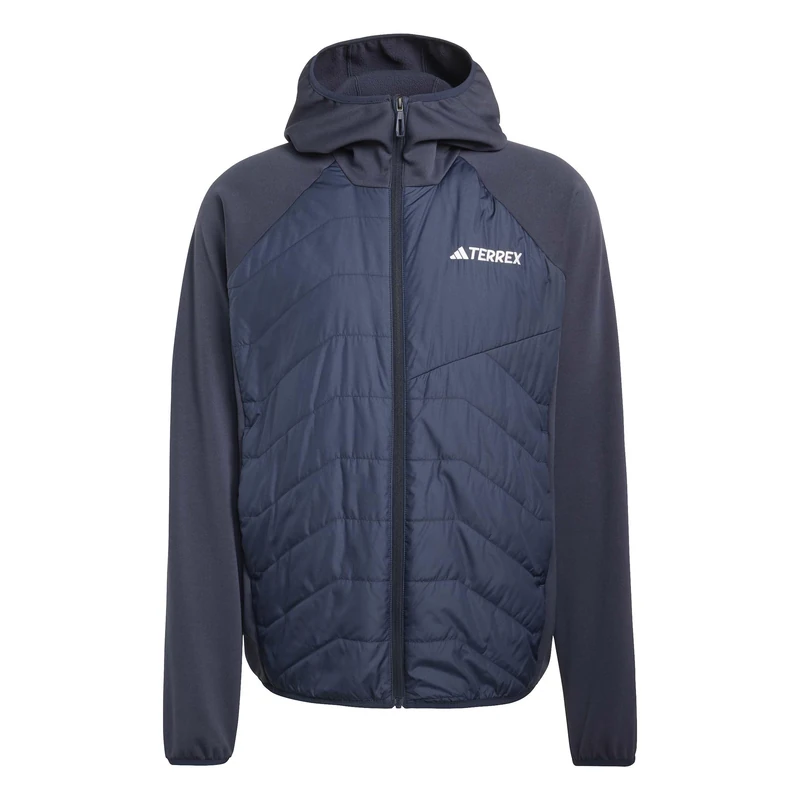 adidas Men's Terrex Multi CLIMAWARM Insulated Hybrid Hooded Jacket, legend ink, XL