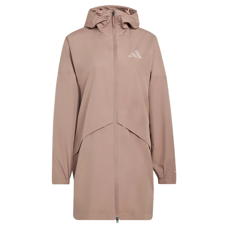 adidas Women's Terrex Multi 2 Layer CLIMAPROOF Rain Parka, trace brown, M