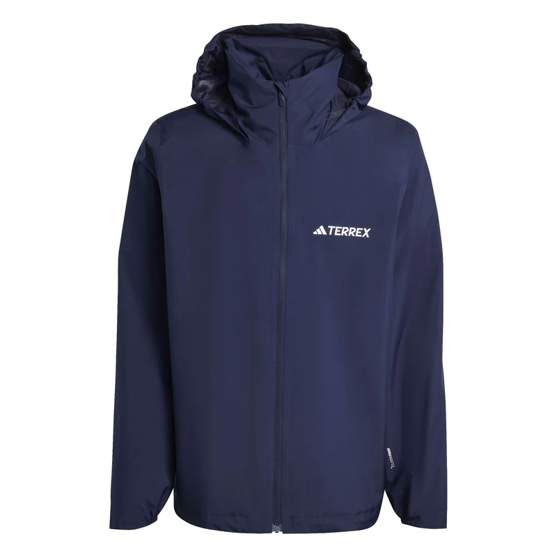 adidas Men's Terrex Multi Essentials 2 Layer Rain Jacket, legend ink, S
