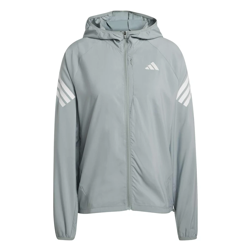 adidas Women's ADI365 Running Iconic Hooded Jacket, Wonder Sage, XL