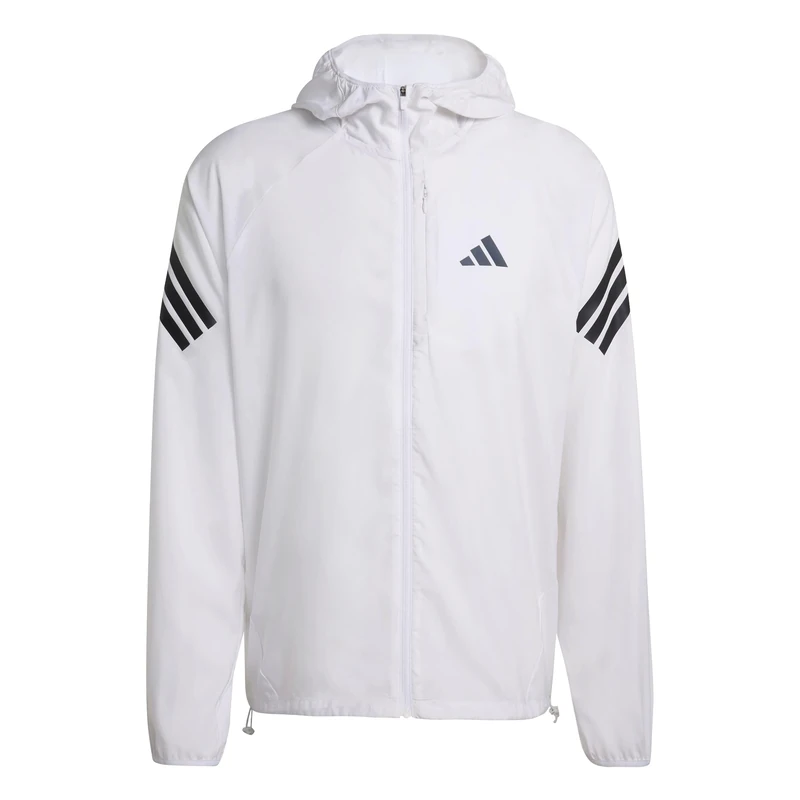 adidas Men's ADI365 Running Iconic Jacket, white, XL