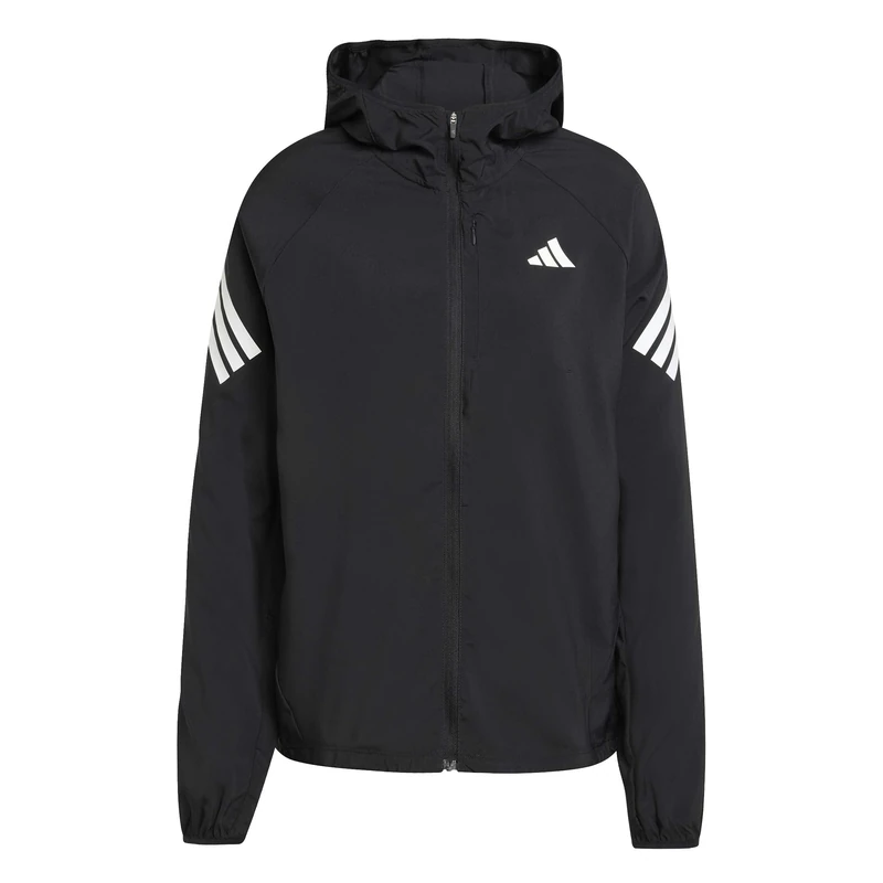 adidas Women's ADI365 Running Iconic Hooded Jacket, black, XL