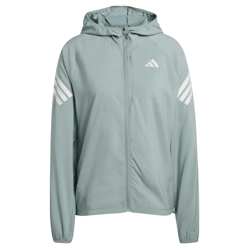 adidas Women's ADI365 Running Iconic Hooded Jacket, Wonder Sage, XXS