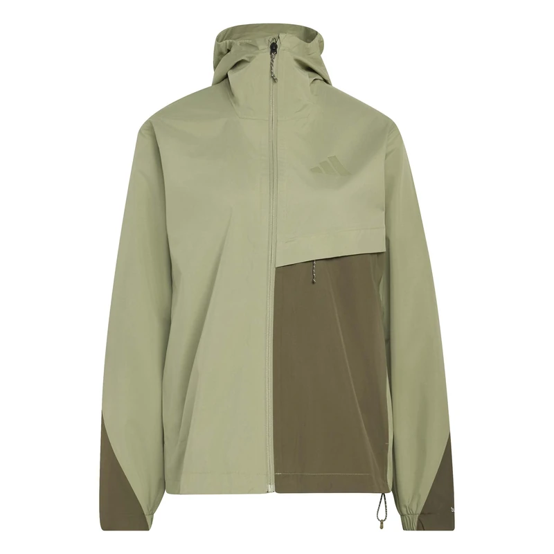 adidas Women's Terrex Multi 2 Layer CLIMAPROOF Rain Jacket, tent green/olive strata/shadow olive, XS