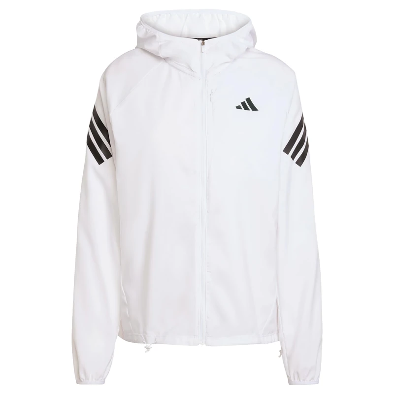 adidas Women's ADI365 Running Iconic Hooded Jacket, white, XXS
