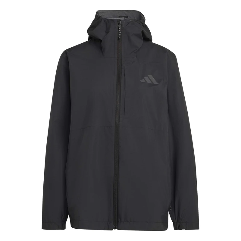 adidas Women's Terrex Multi 2.5 Layer CLIMAPROOF Rain Jacket, black, L