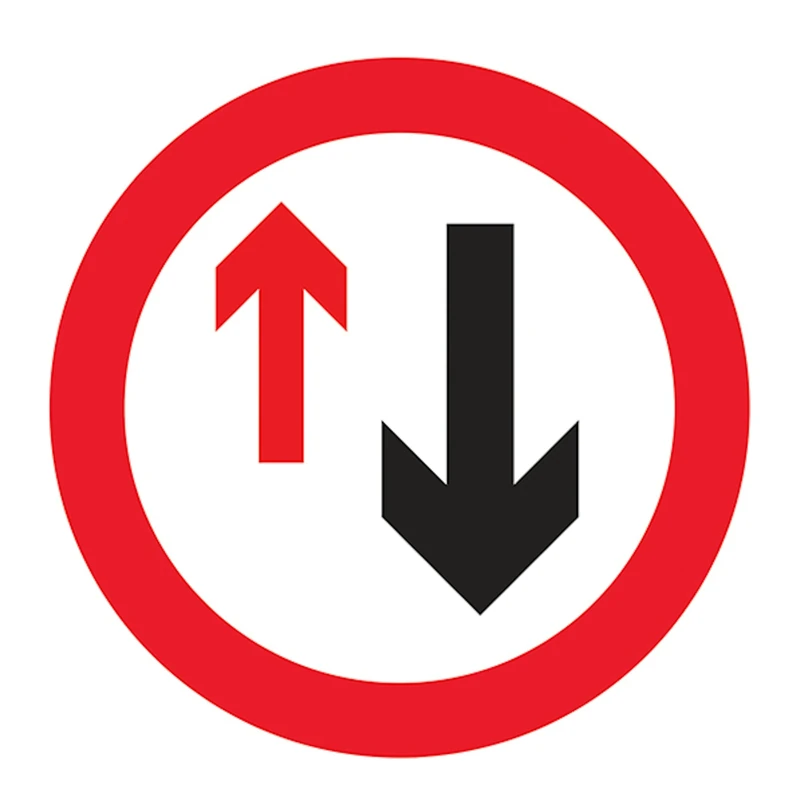 V Safety Give Way To Oncoming Traffic 600 x 600 mm - 3mm Reflective Aluminium Composite Safety Sign