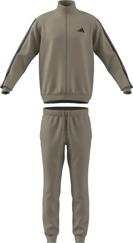 adidas Men's 3 STRIPES FRENCH TERRY TRACKSUITS, Wonder Cargo, M - Image 1
