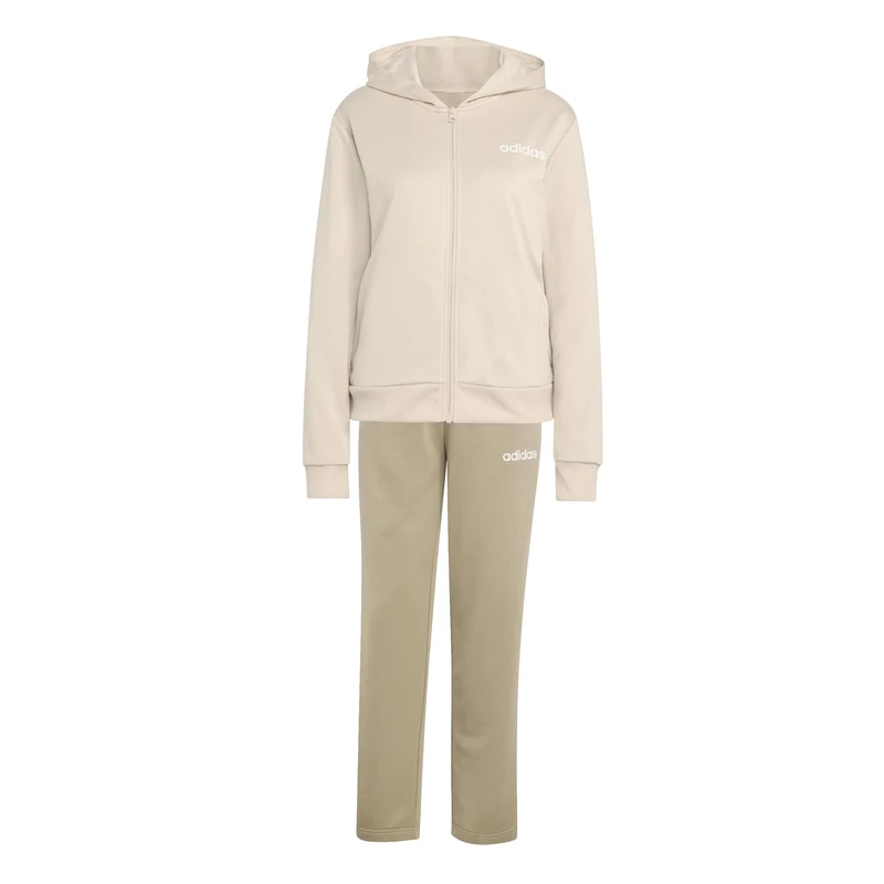adidas Women's ESSENTIALS LINEAR TRACKSUIT, Crystal Linen, XL
