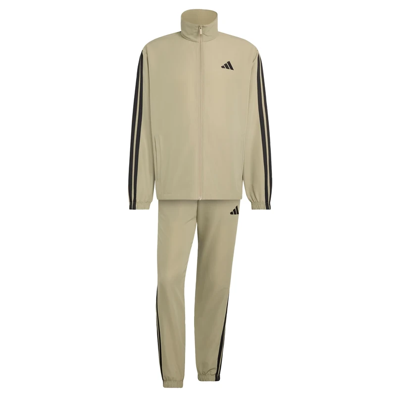 adidas Men's 3 STRIPES WOVEN TRACKSUITS, Wonder Cargo, XS