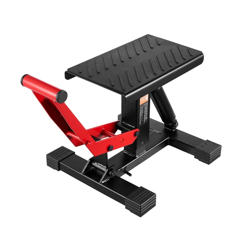 VEVOR Dirt Bike Lift Stand, Motorcycle Jack Lift Stand 1200lbs Capacity and Hydraulic Lift Operation, Hoist Table Adjustable Height 9.8"-18.3" for Dirtbike Repair, Maintenance, Dirt Bike Accessories