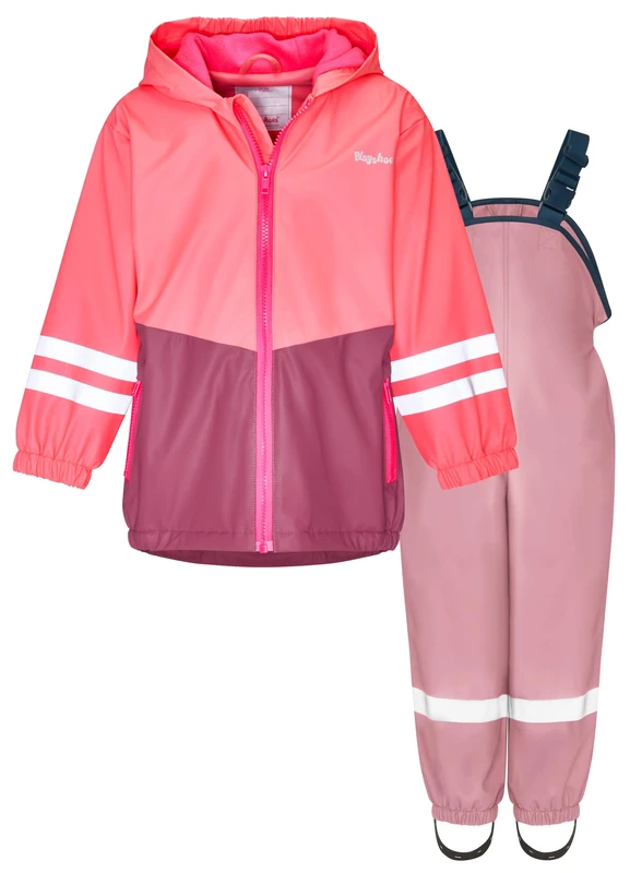 Playshoes Unisex Kid's Regen-Set rain kit, Pink, 80 (Pack of 2)