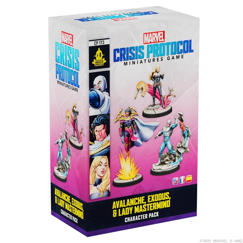 Asmodee | Marvel Crisis Protocol - Avalanche, Exodus & Lady Mastermind | Tabletop Miniatures Expansion | Ages 14+ | 2 Players | 90 Minutes Playing Time