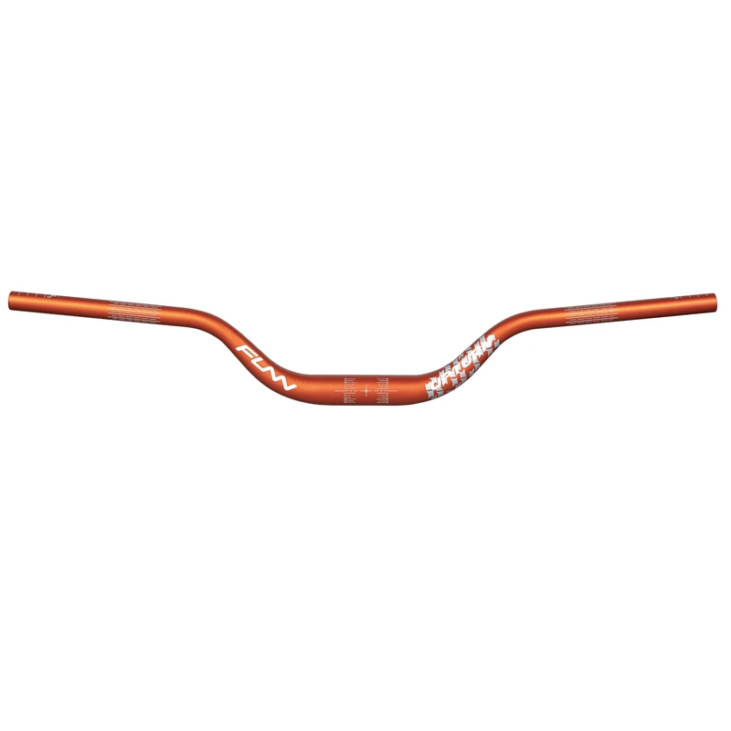 Funn Upturn High-Rise Mountain Bike Handlebar with Bar Clamp 35mm and Width 800mm, Durable and Lightweight Alloy Riser Handlebar for MTB and BMX Bike, Rise 75mm MTB Handlebar (Orange)
