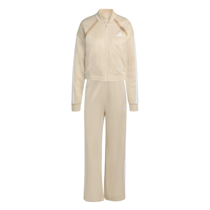 adidas Women's TEAMSPORT TRACKSUIT, Crystal Linen/white, XS