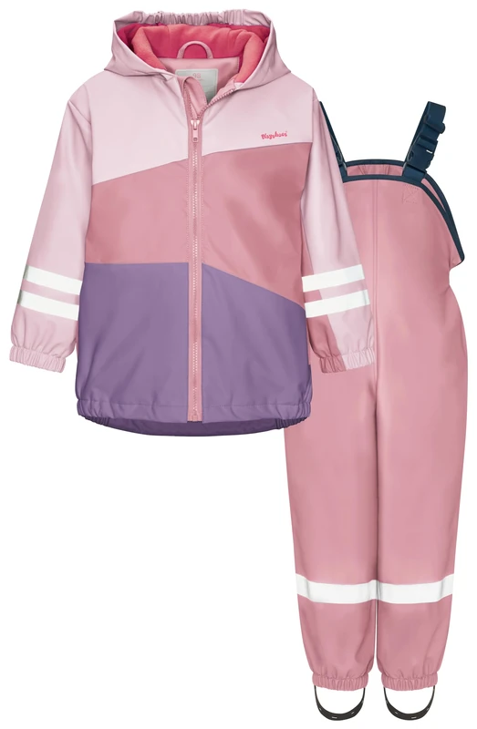 Playshoes Unisex Kid's Regen-Set rain kit, Purple-Pink, 128 (Pack of 2)