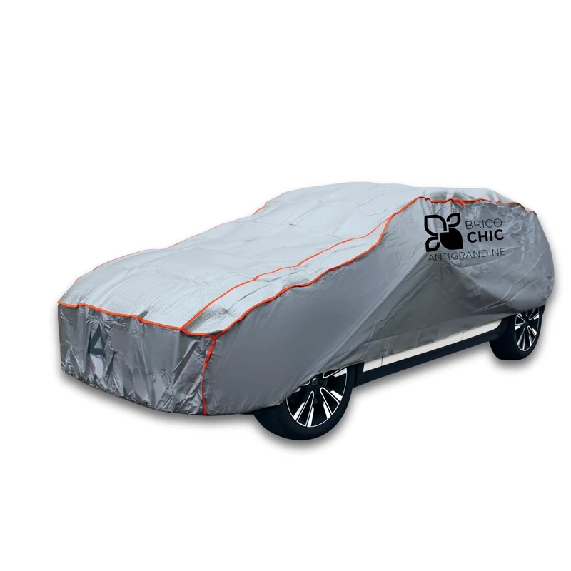 Brico Chic Hail Protection Car Cover, 440 x 165 x 119 cm, Protective Cover for Car and SUV, Anti Hail, Anti-UV, Waterproof, Durable, Outdoor, 4 Seasons, Size M