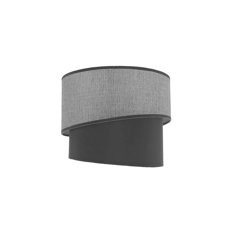 VoltShine Hanging lampshade - lampshade E27 in Grey, Dimensions 30x25x20 cm, Ideal for Creating Elegant atmospheres